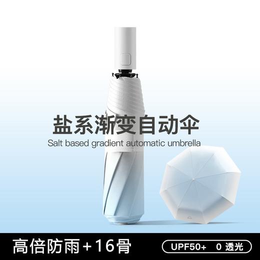 【超轻❗盐系渐变自动伞】全自动UPF50+黑胶渐变折叠伞晴雨两用女生便携防晒伞。rh 商品图1