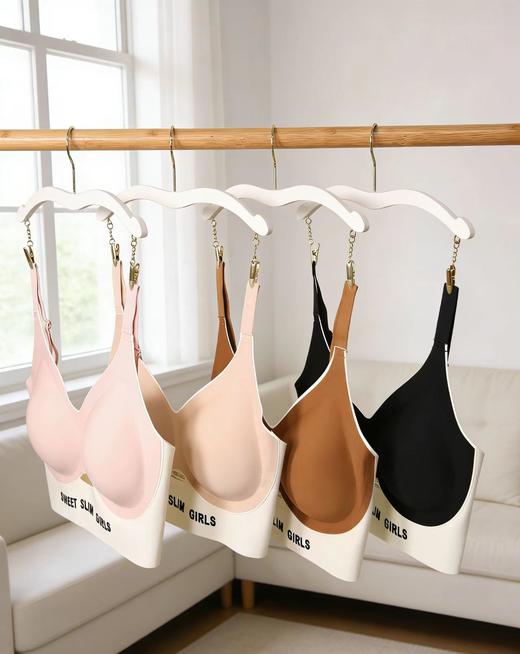 7A级抑菌舒适+塑形芬腾女士无痕撞色运动风内衣套装 商品图14