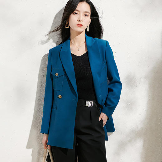 【立体裁剪拼接单西】春季新款工装风女式西服 商品图2