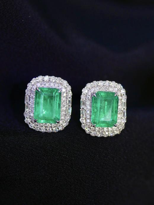 1.85ct祖母绿耳钉 商品图0