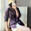COICI紫色苎麻衬衫，今年夏天流行“紫色衬衫”，太显白了！（3-5天发货） 商品缩略图0