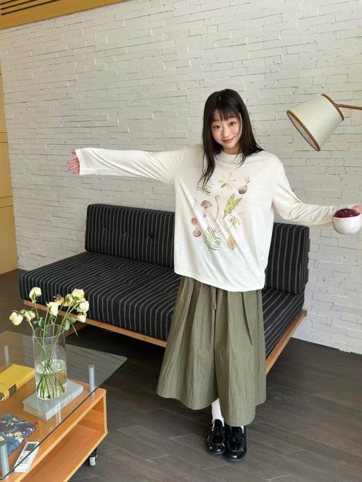 nothe Case布然/NC261627/nothe Case「植物叶片」棉麻感软糯印花T 商品图2