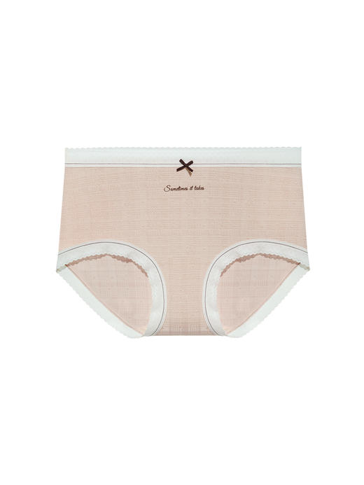 【满4条/7.5折】（中版）【秀黛】女时尚提花平角裤女士醒酸棉内裤【1条】W5333037T【门店同款】【内裤非质量问题不退换，介意勿拍】 商品图1