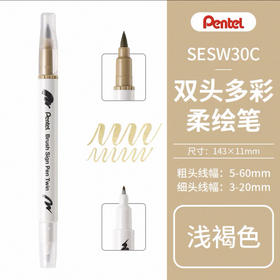 派通彩色双头柔绘笔SESW30C-T124