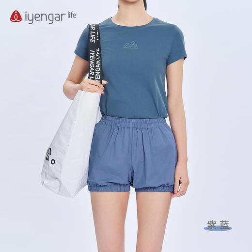 艾扬格 life C2127瑜伽男女同款棉麻短裤 灯笼裤 有口袋 轻薄透气 修饰臀形 商品图4