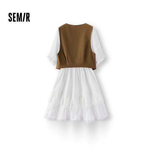 商场同款|森马连衣裙女夏季蕾丝蛋糕短裙马甲2026新款文艺两件套 商品图1