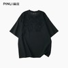 PINLI品立2026夏季新款男士宽松圆领激光烧花短袖T恤休闲上衣潮牌GD262111016 商品缩略图8