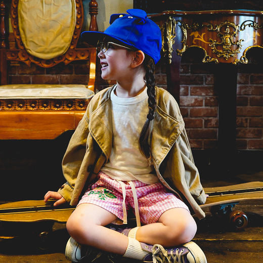 G2H日本童装 GO TO HOLLYWOOD 26春夏条纹斜纹布短款风衣 商品图3