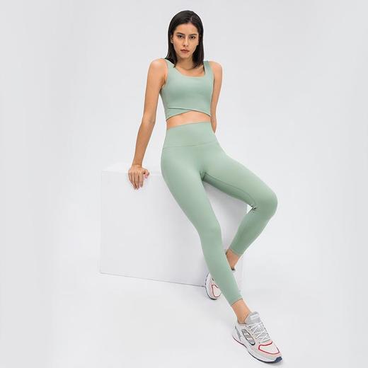 【燃脂计划】缔千亲肤裸感瑜伽裤女高腰提臀跑步紧身弹力运动健身裤D19037-2 商品图3