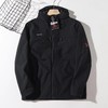 F031032男士防风防泼水抓绒保暖软壳刺绣红标标志夹克上衣 商品缩略图3