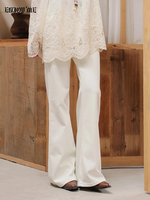 【门店同款】ENJOY春季口袋盖提臀筒喇裤 169543553 商品图1