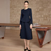 IWY/高端藏青色西装套裙女2026春季新款正式场合职业裙装工作服CS2733 商品缩略图0