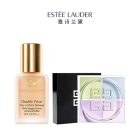 彩妆CP【香港直邮】 雅诗兰黛DW粉底液30ML+纪梵希明星四宫格散粉定妆12g组合