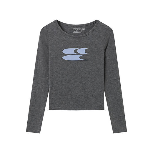 CryingCenter 兰精莫代尔云感高弹基础修身长袖打底衫 哭喊中心 商品图4