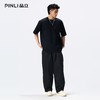 PINLI品立2026夏季新款男士重磅厚版宽松圆领落肩袖短袖T恤上衣潮GD262111031 商品缩略图1
