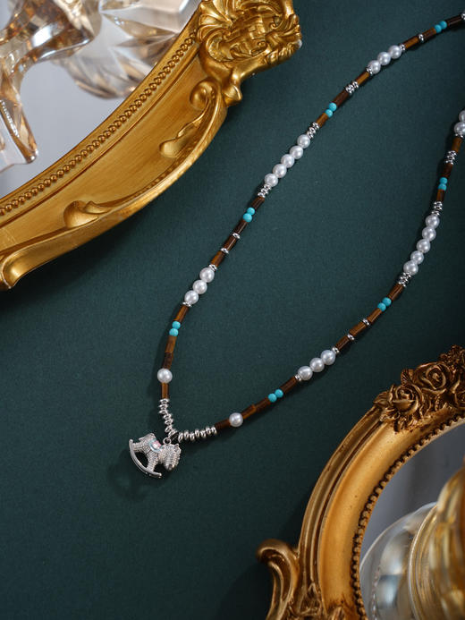 子佩集【童话木马】珍珠惜王妃项链【XXXL036】小马2602 商品图5