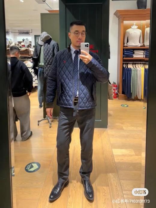 F031031男装防沾水柔软轻薄灯芯绒翻领小马刺绣绗缝夹克 商品图10