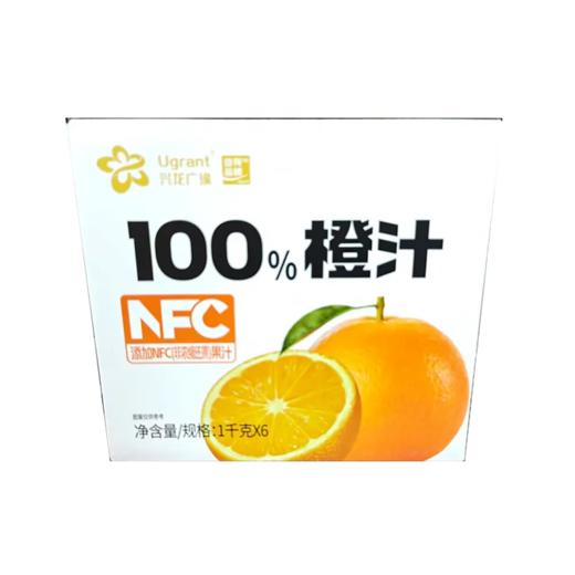 J兴龙广缘1kg*6 NFC100%橙汁（箱） 商品图1