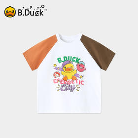[凉感]bduck小黄鸭童装男童短袖T恤儿童透气上衣小童薄款半袖夏装110-160 BF2701047