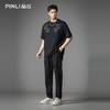 PINLI品立2026春季新款男士潮牌宽松圆领贴车织带休闲短袖T恤上衣B262111020 商品缩略图1