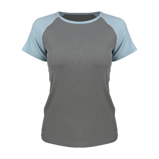 跃牌【周游世界】修身显瘦健身跑步速干上衣运动撞色短袖T恤TP1039（无胸垫） 商品图4