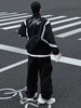 F031057复古运动立领拉链设计拼色logo印花长袖夹克外套男款 商品缩略图10