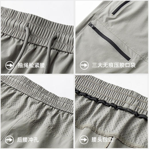 冰丝七分裤男士夏季速干中裤宽松薄款7分裤运动休闲直筒速干短裤   SKFZ-CYK2607 商品图4