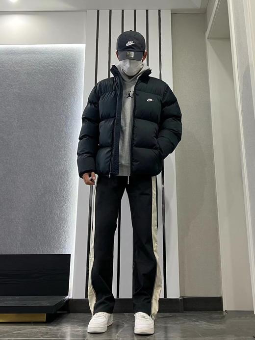 F031051哈灵顿新款面包服立领拉链短款宽松情侣羽绒服 商品图12