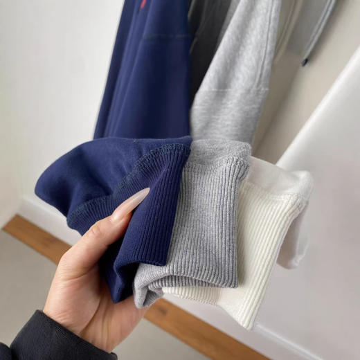 26年早春新款!女款POLO针织时尚百搭小马经典拉链套头复古长袖！ 商品图2