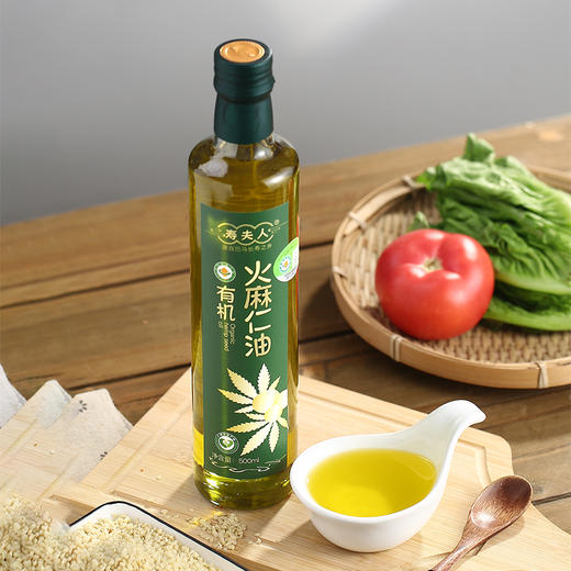 【50积分+49.28元】寿夫人 有机火麻仁油 250ml/500ml 脱壳特级低温冷榨 商品图1