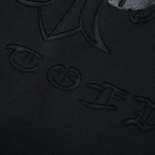 PINLI品立2026夏季新款男士宽松圆领十字架激光烧花短袖T恤上衣潮GD262111017 商品图5