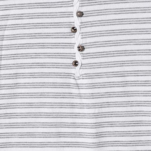 SDSA男装2026新款高贵轻奢美式撞色条纹半纽扣圆领长袖T恤百搭潮 商品图5