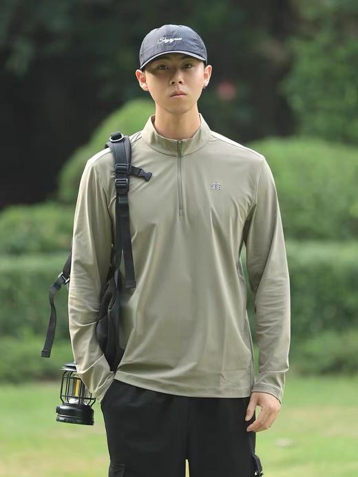 F031048吸湿速干T恤S-Functional男女半拉链长袖速干衣 商品图9
