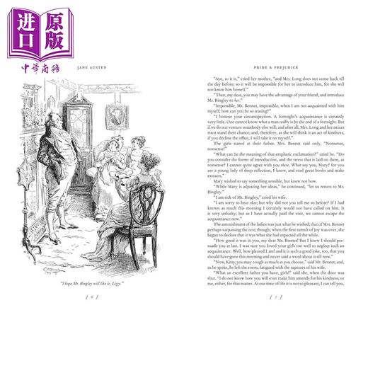 【中商原版】傲慢与偏见 查尔斯 E 布罗克插图本 英文原版 Pride and Prejudice Charles E Brock Jane Austen 商品图2