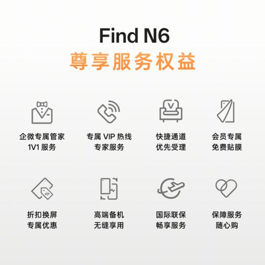 【新品开售】OPPO Find N6 到店购机享200-300元补贴卷（补贴卷可作为VIP系列卷／回收卷／融合卷／配件卷/换新补贴/使用5选1） 商品图2