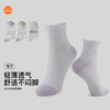 【满3双/19.9元】【秀黛】女士休闲短筒袜棉聚酯纤维氨纶立体提花网眼透气女士袜子W5220012T【门店同款】 商品缩略图0