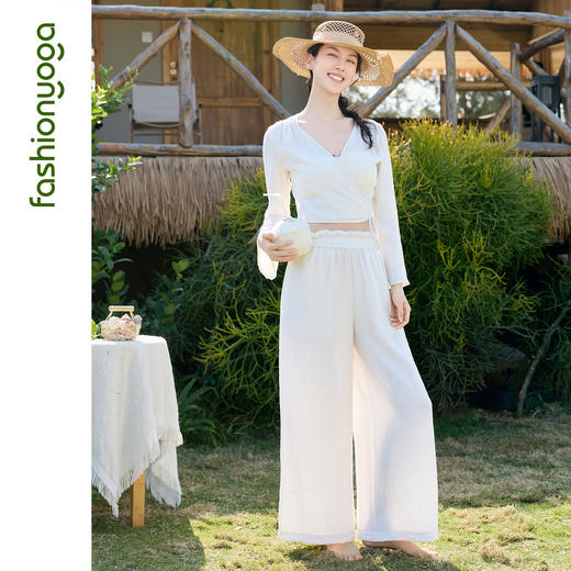 FM16319气质亚麻外搭长袖 商品图12