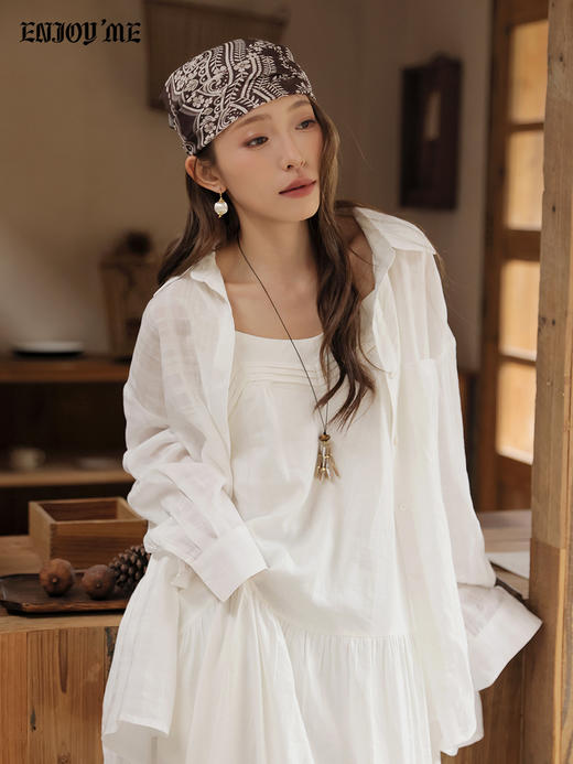 【门店同款】ENJOY春季“序光之旅”后置浪漫白衬衫 169793077 商品图4