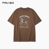 PINLI品立2026夏季新款男士马年字母印花烫钻圆领短袖T恤上衣潮牌BG262111015 商品缩略图3