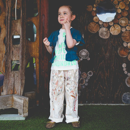 G2H日本童装 GO TO HOLLYWOOD 26春夏复古泼墨工装长裤 商品图2