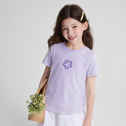 笛莎/Deesha 2026年夏季新款中童T恤撞色T恤 商品图0