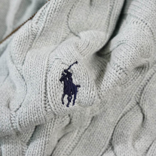 【秒杀价已调 直接拍】原单 Polo Ralph Lauren 男士半拉链绞花针织毛衣 美式复古的温暖质感 商品图12