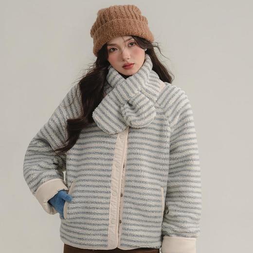 【北海道风两穿羊羔毛棉服外套 赠围巾】怎么穿都有面 冬季韩系两面棉衣棉服 商品图8