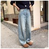 进口匹马棉 时髦先峰轻解构分割切线牛仔裤 宽松弧线 立体有型  2931 商品缩略图0