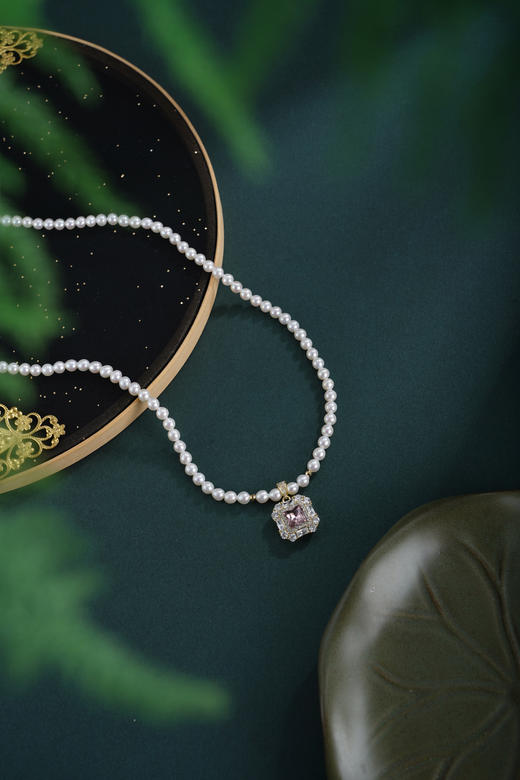 子佩集【晚宴焦点】珍珠惜王妃项链【XXXL032】镀金方糖紫2602 商品图3