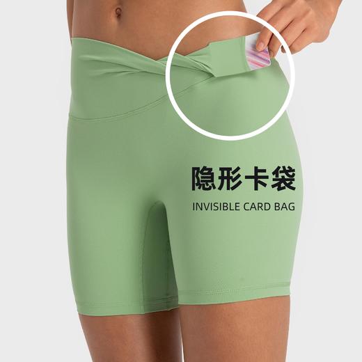 【燃脂计划】新款瑜伽短裤女裸感无尴尬线紧身运动三分裤夏季健身瑜伽服DK067 商品图3
