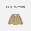 G2H日本童装 GO TO HOLLYWOOD 26春夏条纹斜纹布短款风衣 商品缩略图0