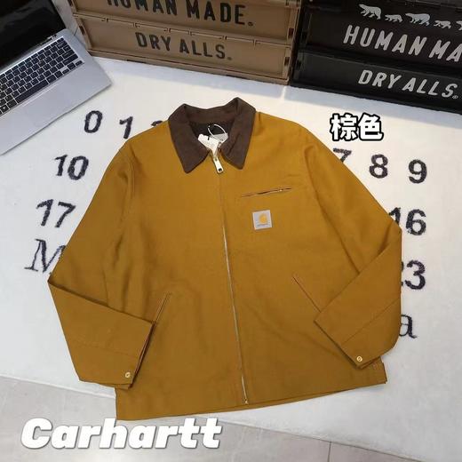 F031013水洗帆布男女同款结实牢靠耐穿耐磨时尚百搭工装夹克外套 商品图6