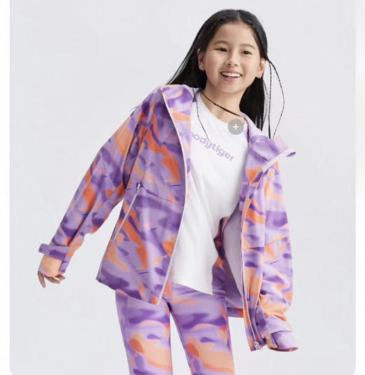 【hm1】女童迷彩配色休闲连帽夹克外套！！ 商品图0