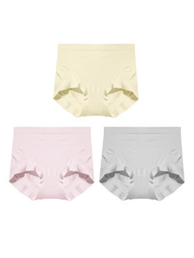 【满4条/7.5折】（中版）【秀黛】女轻塑提臀高腰平角裤氨无缝提臀女士内裤【1条】W5333003T【门店同款】【内裤非质量问题不退换，介意勿拍】